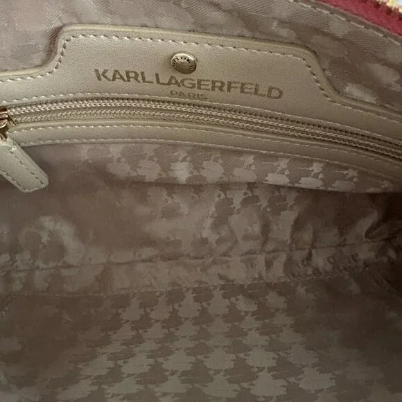 Karl Lagerfeld Paris Karolina Pink Crossbody NWT - Picture 9 of 9